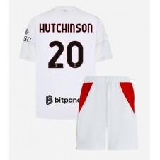 AC Milan Omari Hutchinson #20 Bortaställ Barn 2026-27 Korta ärmar (+ Korta byxor)